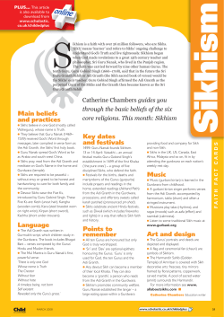 Sikhism - Scholastic Education