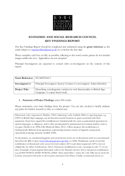 BSL Directional Verbs Key Findings FINAL