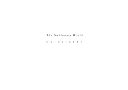 The Sublunary World Catalogue version 2