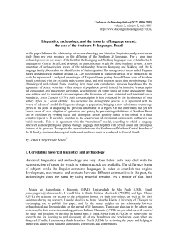the case of the Southern Jê languages, Brazil