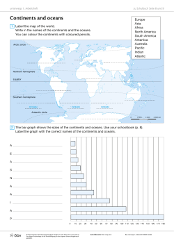 Continents and oceans