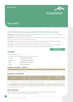 Mars&reg; 600 - Industeel