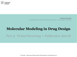 Molecular Modeling in Drug Design