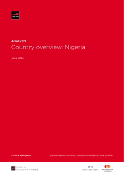 Country overview: Nigeria