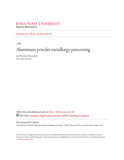 Aluminum powder metallurgy processing