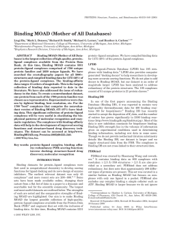 Binding MOAD (Mother of All Databases)