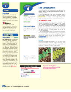 Soil Conservation