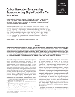 Carbon nanotubes encapsulating