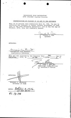 Public Law 13-196 - Guam Legislature