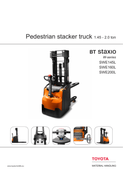 Pedestrian stacker truck 1.45