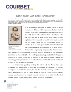 Courbet`s sensational 1855 exhibition enhanced a