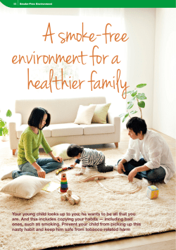 A smoke free environment for a healthier family