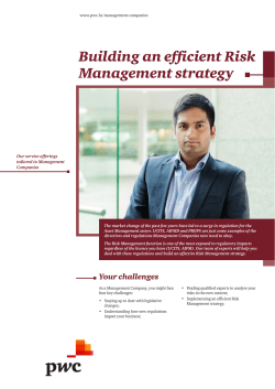 Building an efficient Risk Management strategy