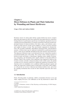 Direct Defenses in Plants and Their Induction by Wounding and