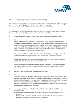 SMSF Lending Frequently Asked Questions (FAQ)