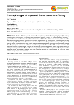 Concept images of trapezoid: Some cases from Turkey