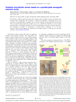 Terahertz microfluidic sensor based on a parallel