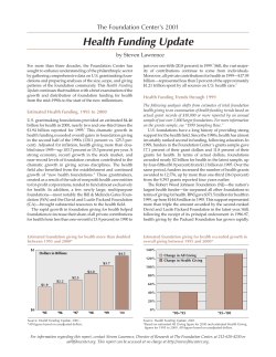 Health Funding Update