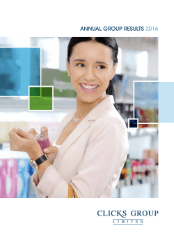 ANNUAL GROUP RESULTS 2016