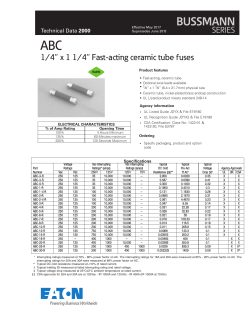Data sheet # 2000 ABC Series
