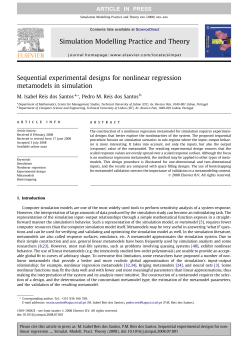 Sequential experimental designs for nonlinear regression