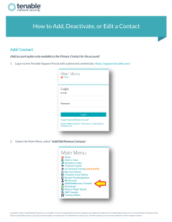 How to Add, Deactivate, or Edit a Contact