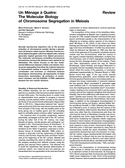 Review Un Me&acute;nage a` Quatre: The Molecular