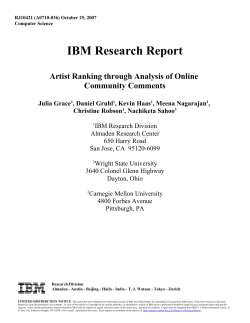 IBM Research Report