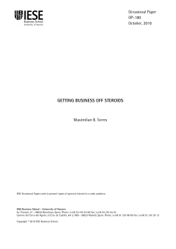 getting business off steroids