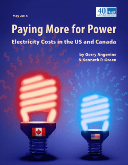 Paying More for Power: Electricity Costs in the US and Canada