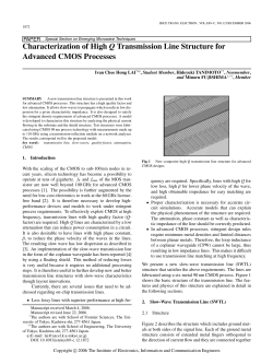 Characterization of High Q Transmission Line