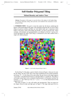Self-Similar Polygonal Tiling - People