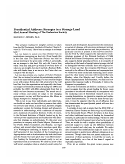 Presidential Address