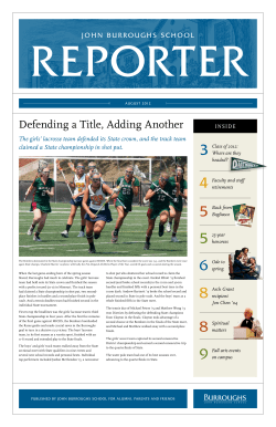 August 2012 - John Burroughs School