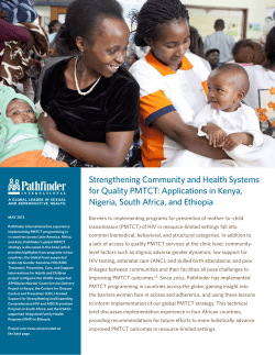 Strengthening Community and Health Systems for Quality PMTCT