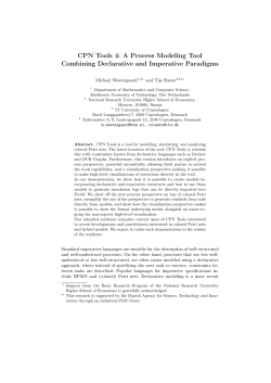A Process Modeling Tool Combining Declarative and Imperative