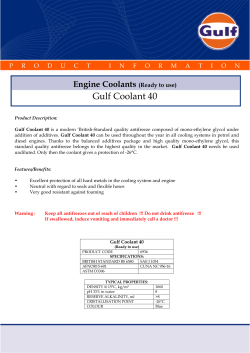 Gulf Coolant 40 - Gulf Oil Ireland