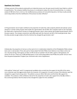 Hypothesis Test Practice