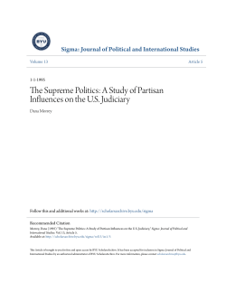 A Study of Partisan Influences on the US Judiciary