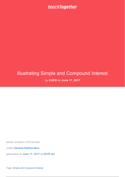 Illustrating Simple and Compound Interest