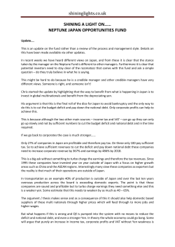 shininglights.co.uk SHINING A LIGHT ON…… NEPTUNE JAPAN