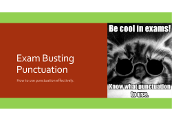 Exam Busting Punctuation