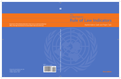 Rule of Law Indicators
