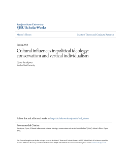 Cultural influences in political ideology