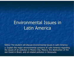 SS6G2 Latin America Environmntal Issues