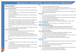Number, Money and Measure Estimation and rounding &bull; I can use