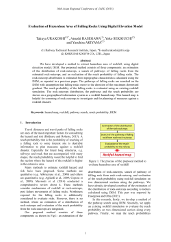 Evaluation of Hazardous Area of Falling Rocks Using Digital