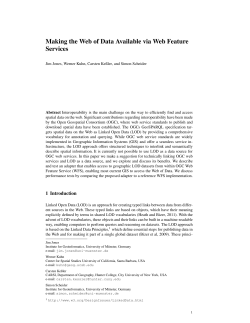 Making the Web of Data Available via Web Feature Services