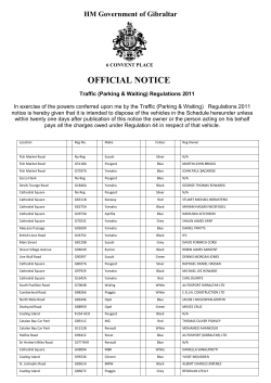 Abandoned Vehicles Official Notice