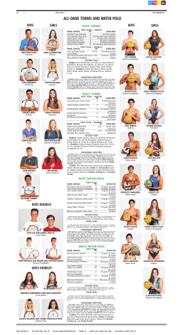 all-dade tennis and water polo - Miami